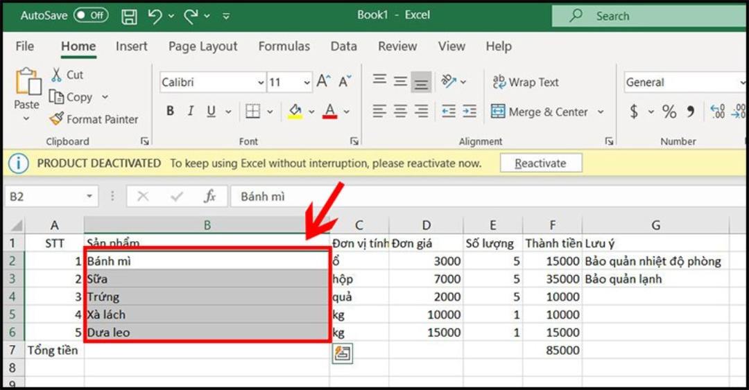 Thực hiện cách gộp ô trong Excel theo đúng hướng dẫn