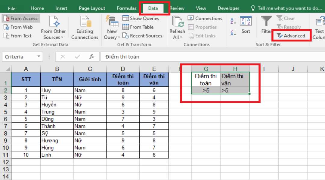 Cách lọc dữ liệu trong excel không khó như bạn nghĩ 