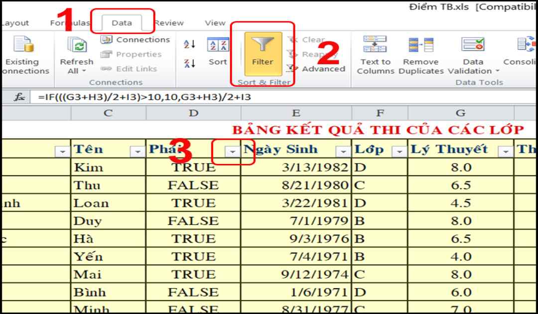 Mọi chi tiết lọc dữ liệu đều được hướng dẫn cụ thể cho bạn 