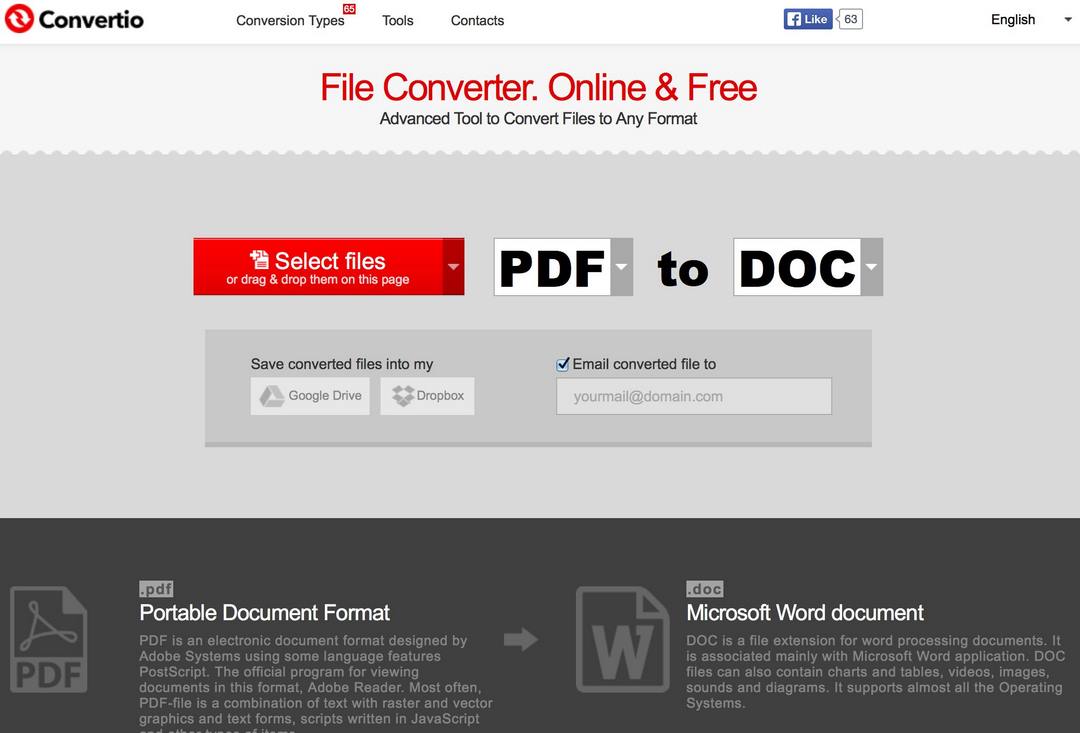 Cách nén file pdf online qua trang web Convertio