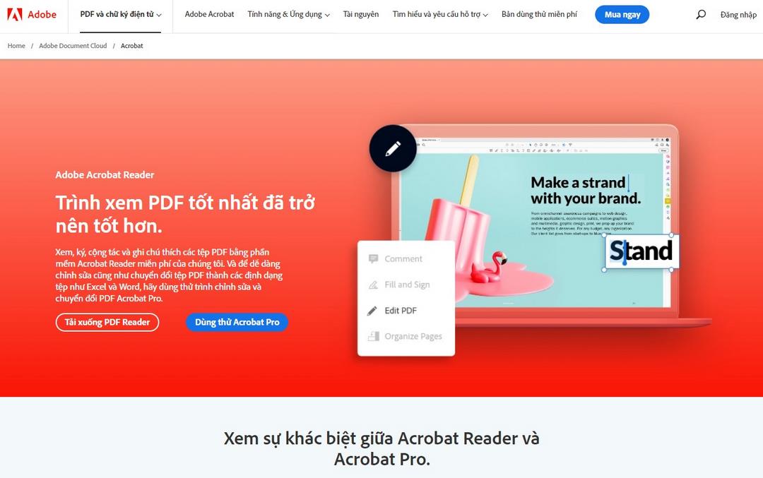 Ứng dụng desktop: Adobe Acrobat