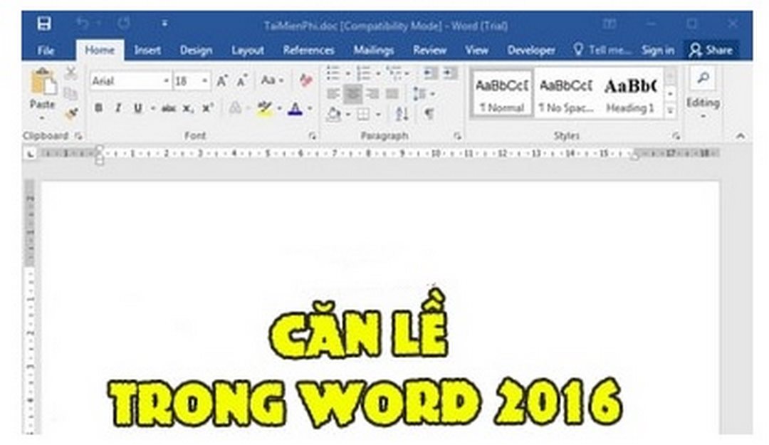 Cách sử dụng lệnh Lề trong Word 2010, 2007, 2016