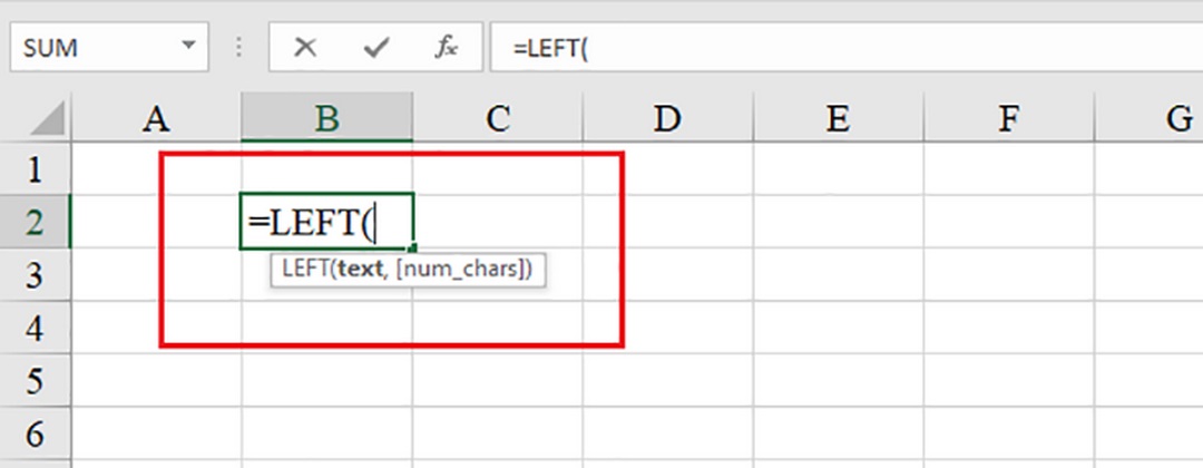 Cách sử dụng Hàm LEFT trong Excel