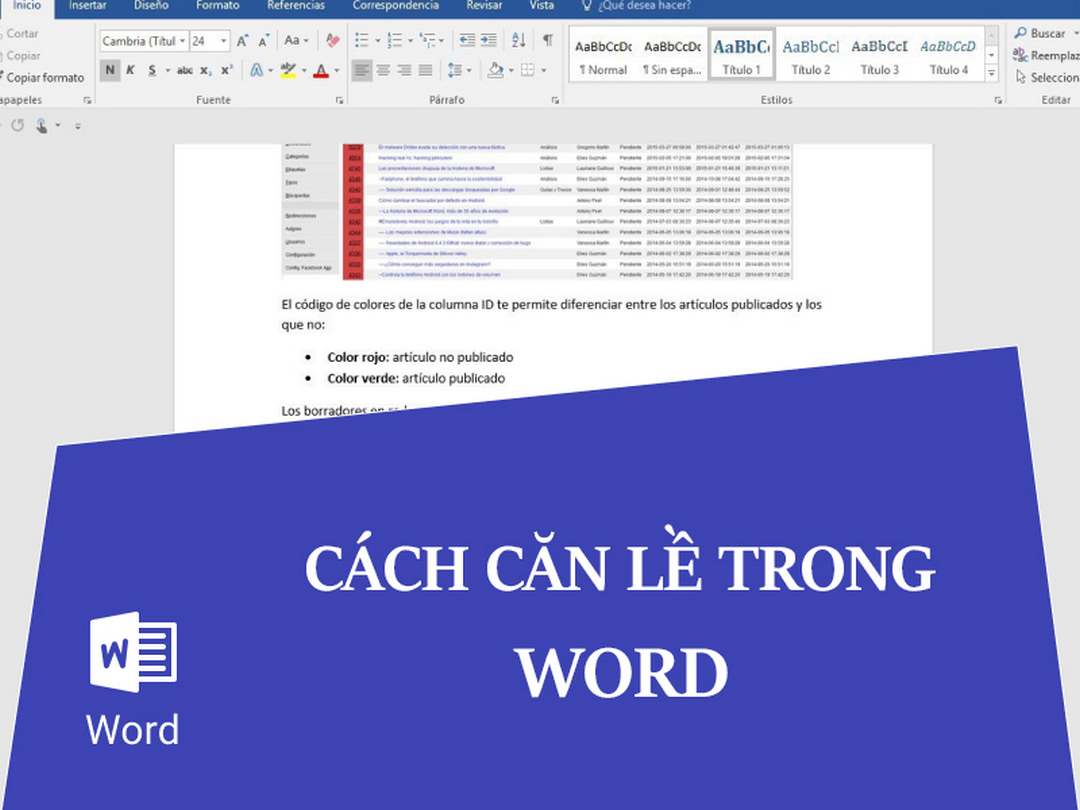 Lợi ích khi căn lề văn bản trong Word?